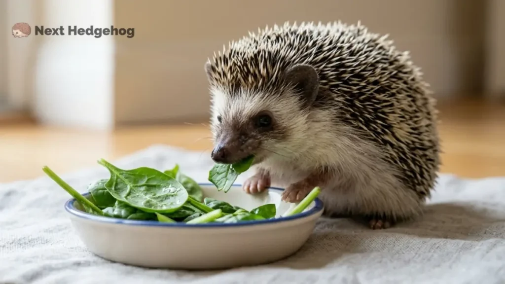 can hedgehogs eat spinach