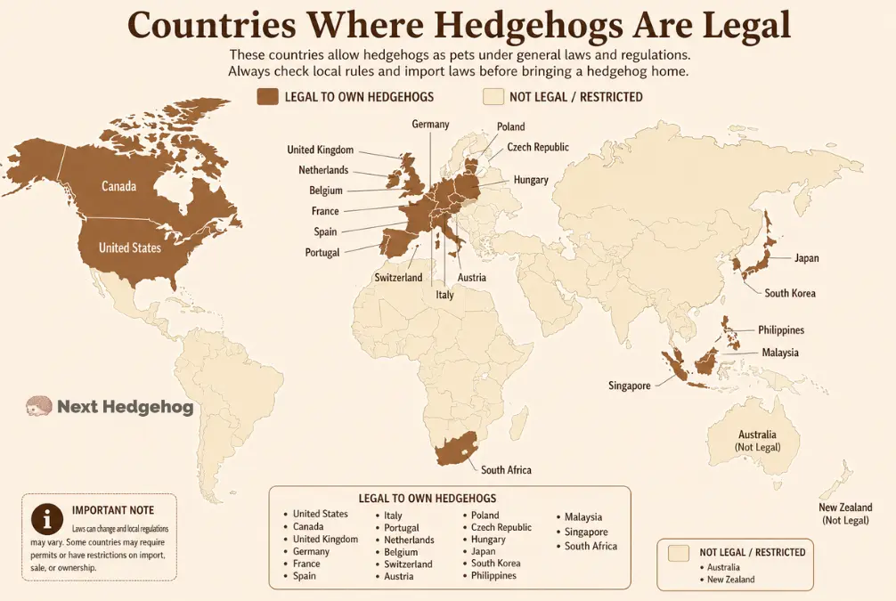 hedgehog legal countries