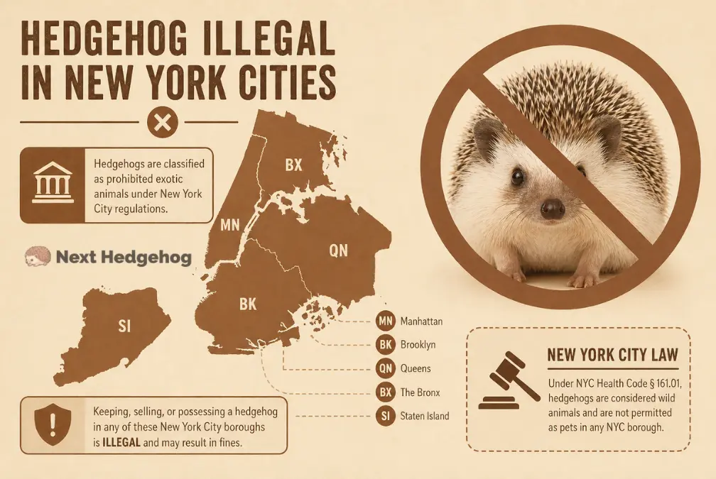 hedgehogs illegal in new york cities