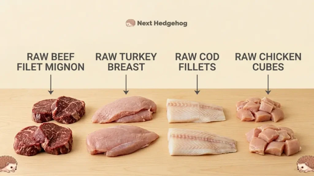 meats hedgehogs can eat