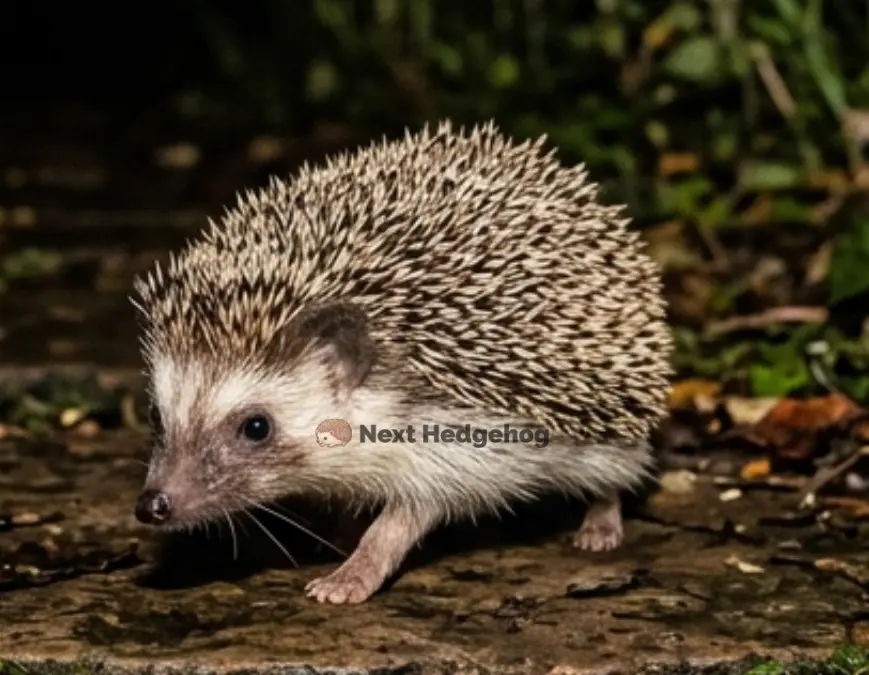 hedgehog navigating at dark