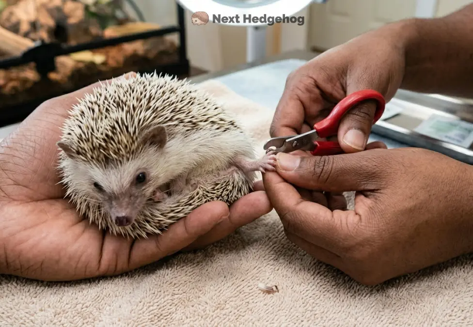 trimming hedgehog claws